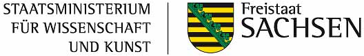 Sächsisches Staatsministerium für Wissenschaft und Kunst Logo SMWK